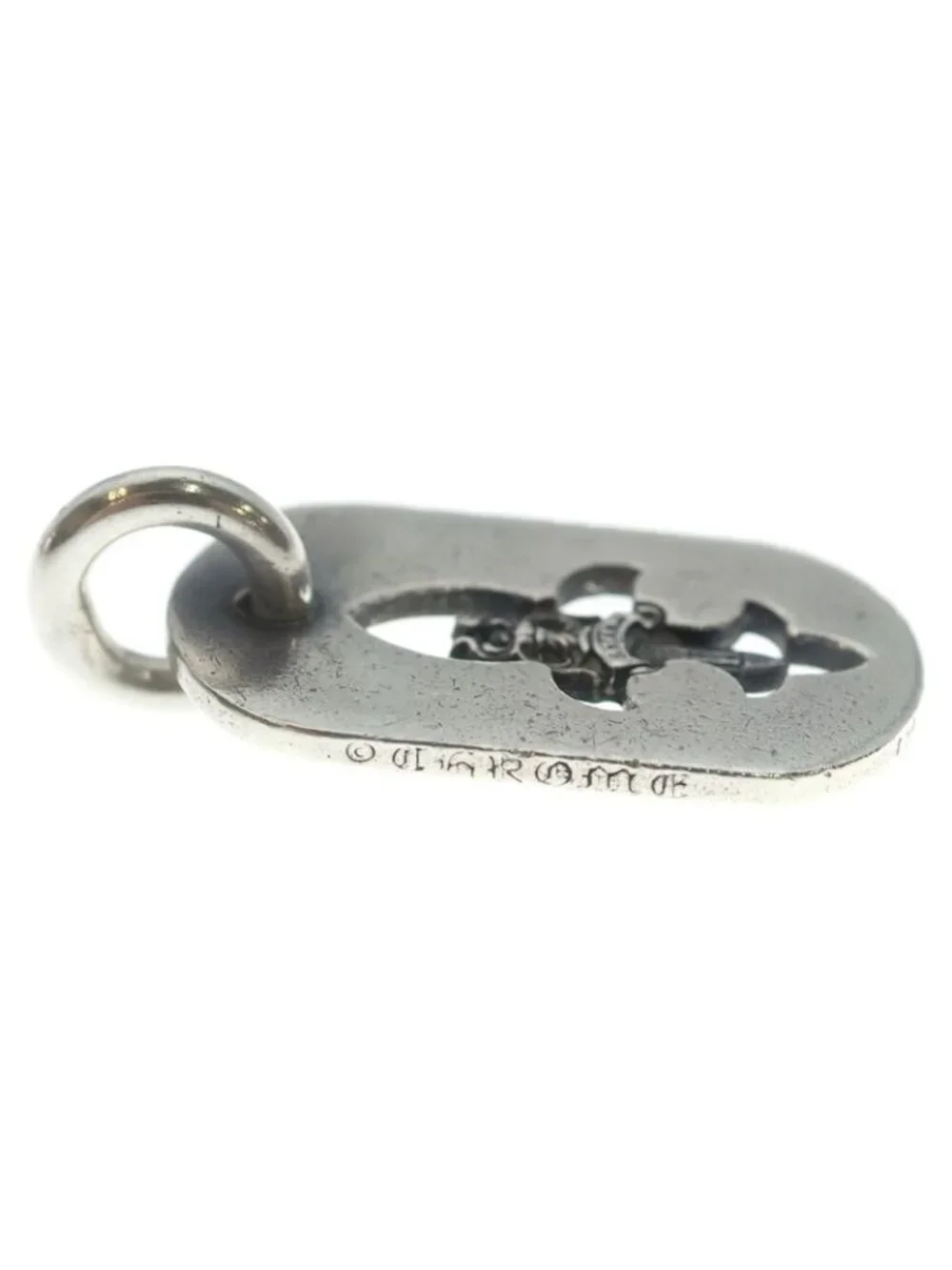 Chrome Hearts D Tag Sml Fle Dag Fudaga Dog Tag Small Necklace Top - Picture 4 of 6